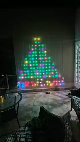 Customer photo review of MerryPixels™ - Smart Animated Christmas Balcony Lights