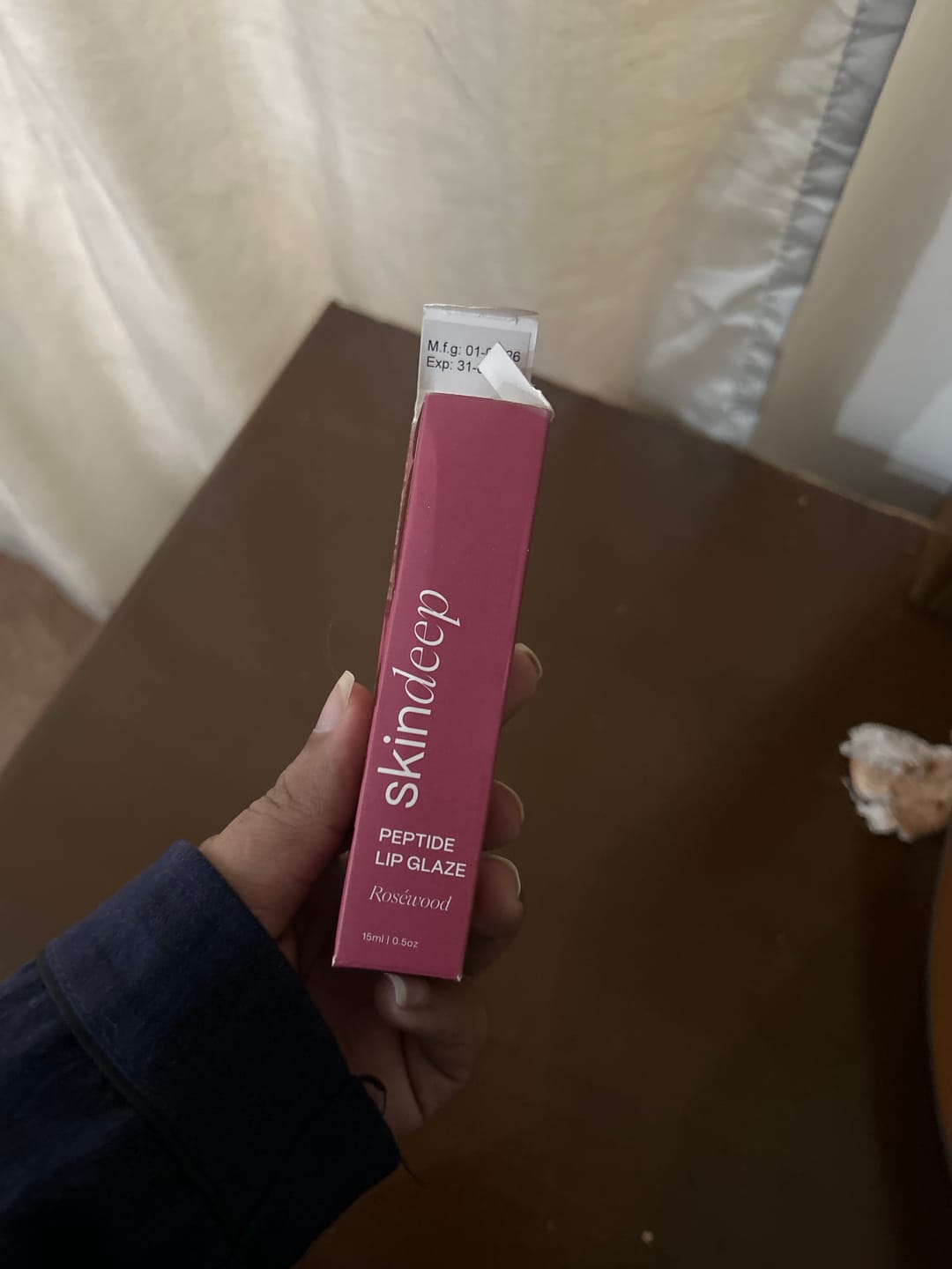 Customer photo review of » Peptide Lip Glaze (100% off)