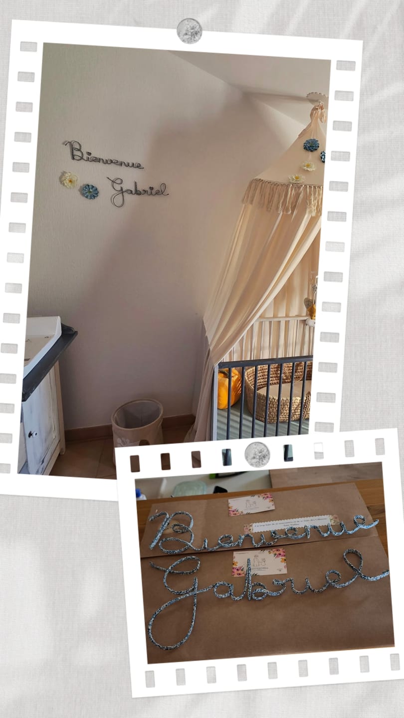 Customer photo review of Prénom personnalisé fait-main