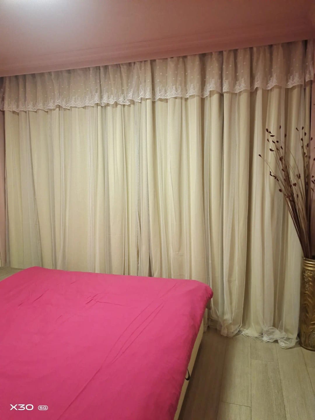 Customer photo review of Cortina Blackout com Voil de Luxo Sob Medida - Luxor Veil