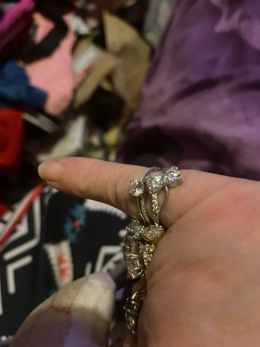 Customer photo review of Enigma's Glow Silver Ring
