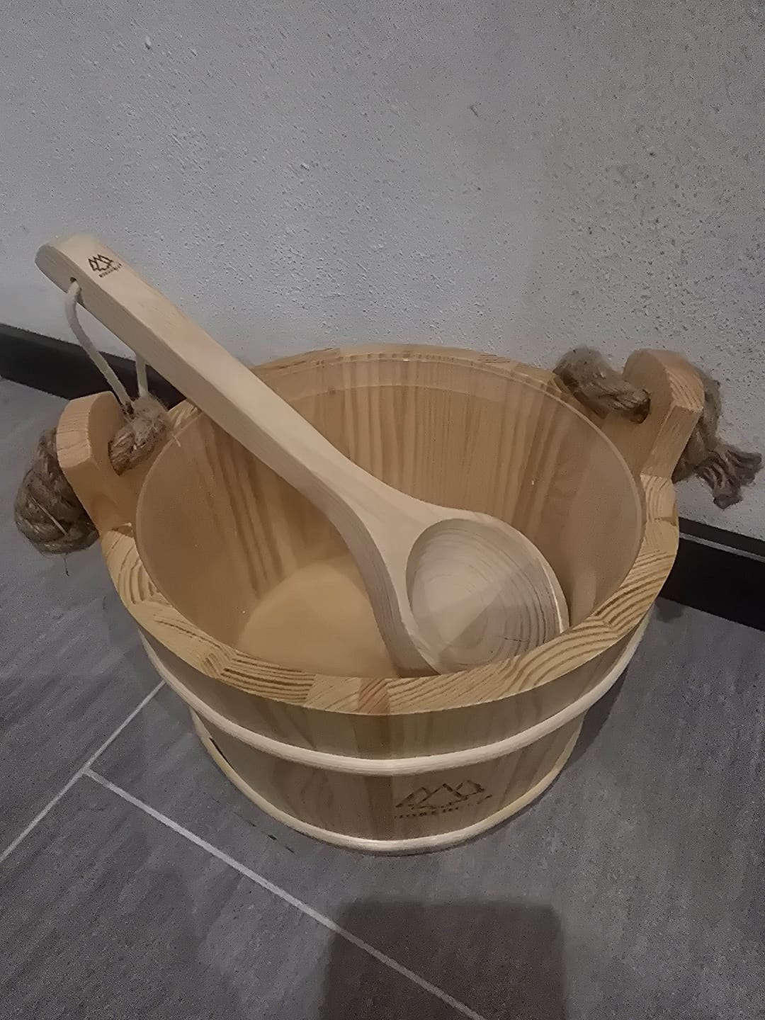Customer photo review of Sauna Eimer mit Kelle