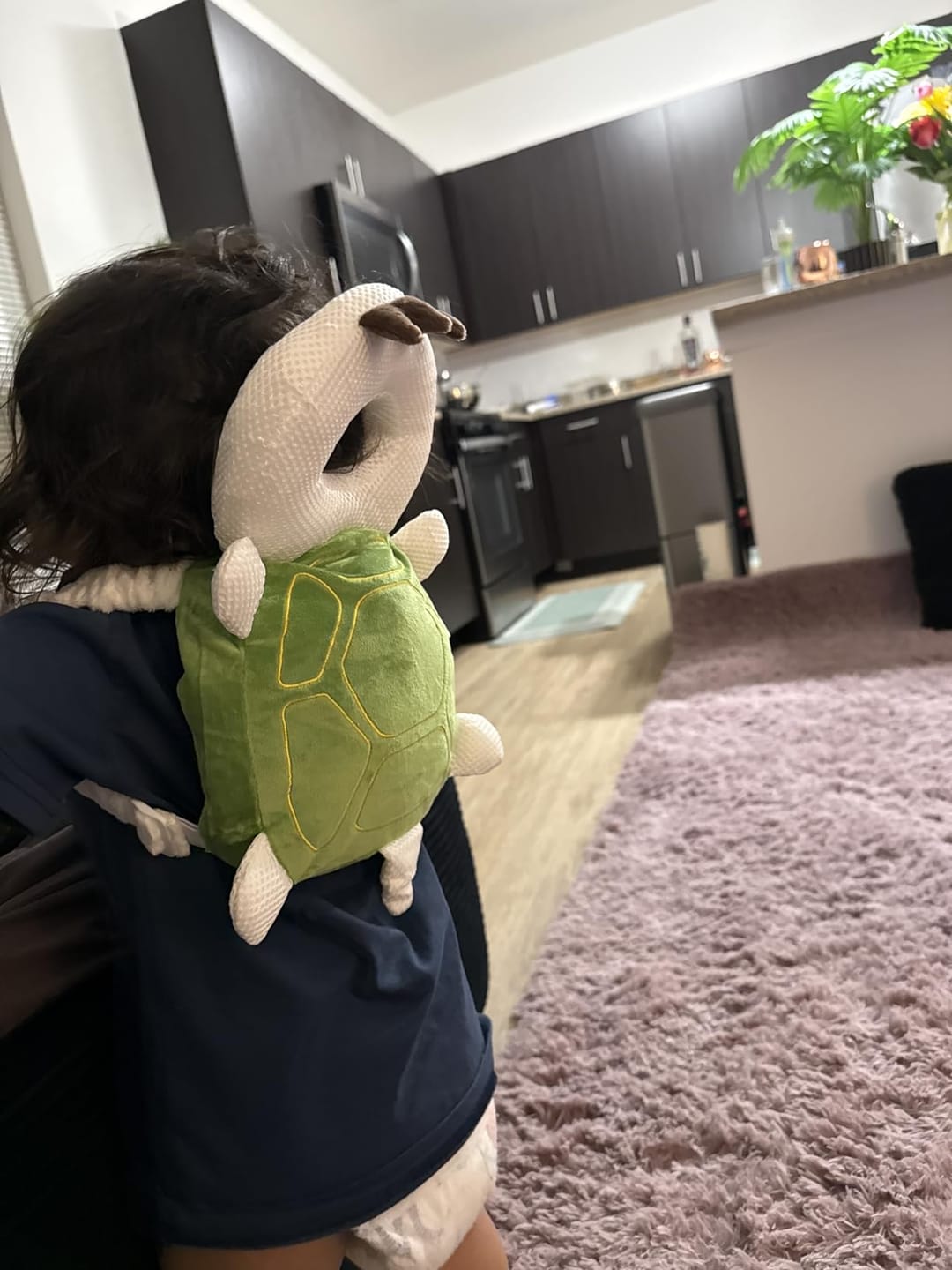 Customer photo review of Mochila protectora de cabeza para bebé