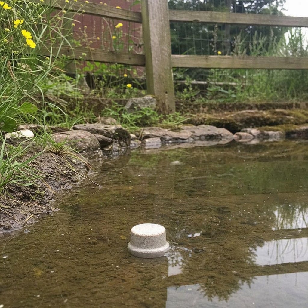 Customer photo review of Pond Muck & Sludge Reducer Tablets UK | 145 Tabs | Beneficial Bacteria | Clears Pond Floor