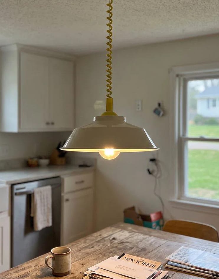 Customer photo review of Glossy Metal Pendant Light