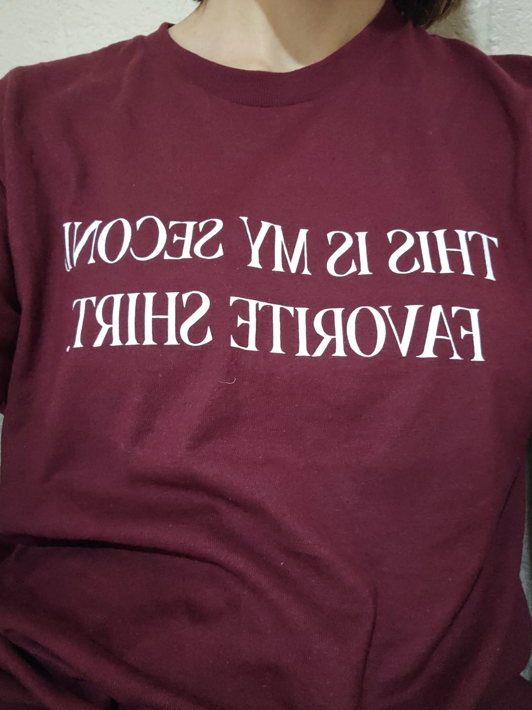 Customer photo review of This Is My Second Favorite Shirt T-shirt