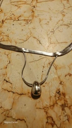 Customer photo review of Serpent's Cascade Necklace