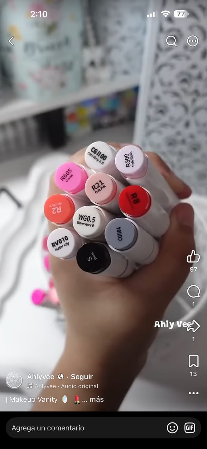 Customer photo review of Ohuhu Honolulu Y110 / Y42 Individual Marker, Brush & Chisel