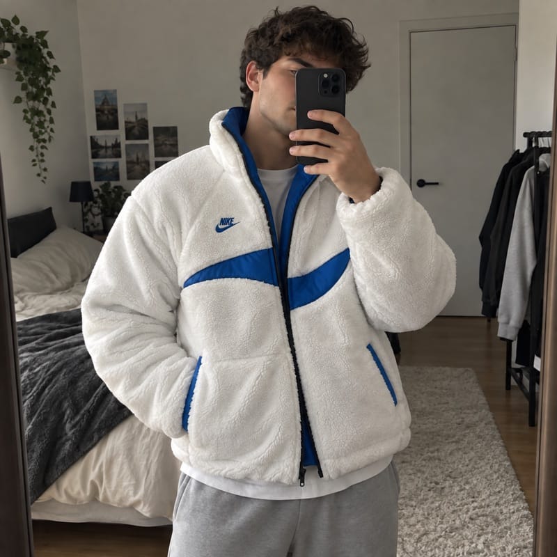 Customer photo review of Reversible Jacket - Limited drop 60% OFF today