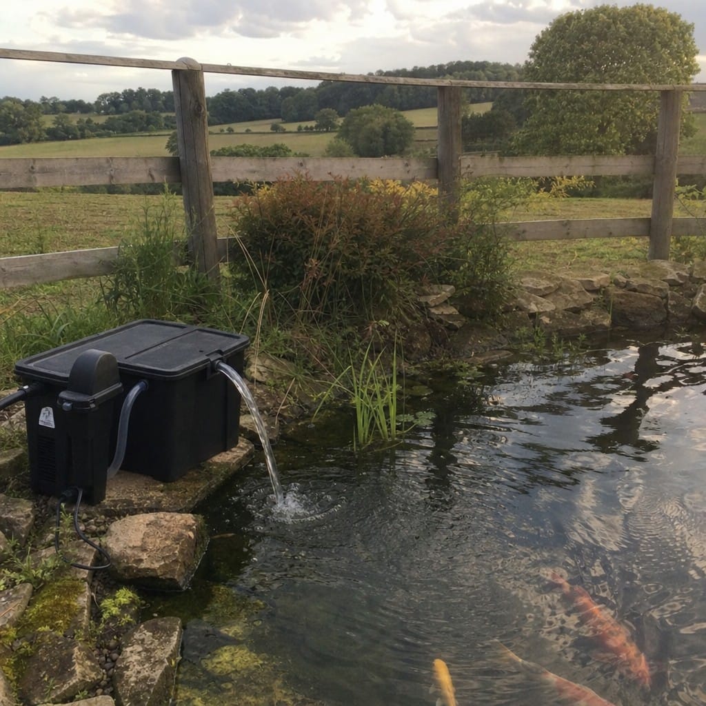 Customer photo review of Pond UV Clarifier UK – Clears Green Water Fast | 5000–15000L