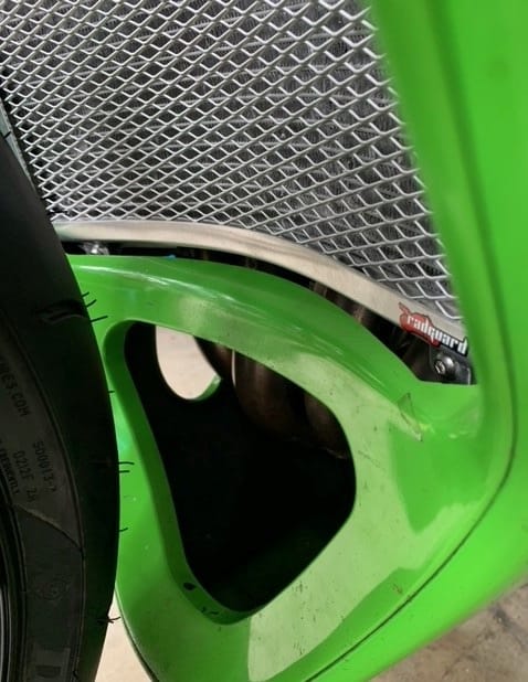 Customer photo review of Kawasaki ZX-7R 1996-2003 P-Series Radiator Guard