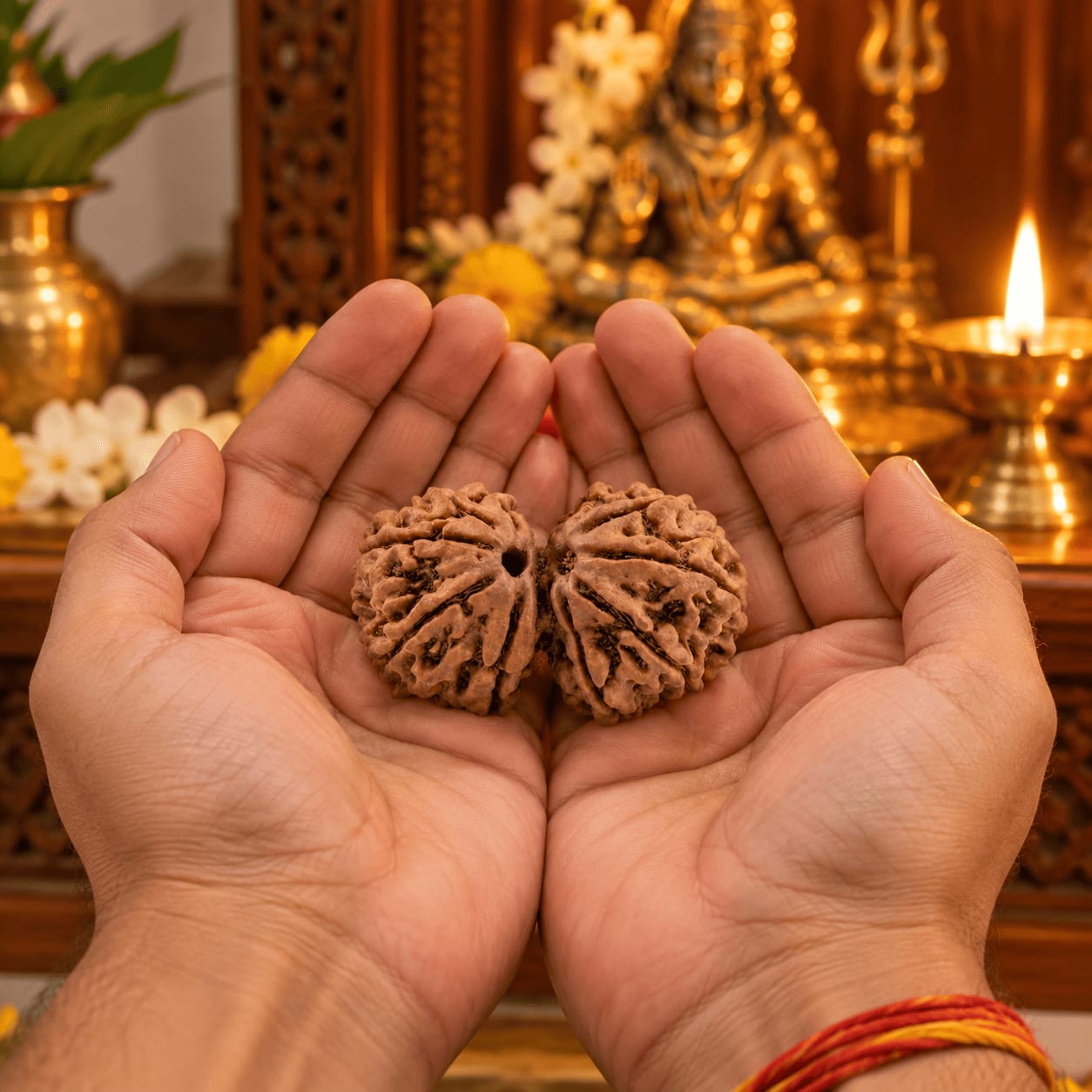 Customer photo review of Gauri Shankar Rudraksha (Nepali)