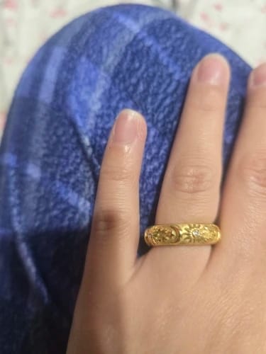 Customer photo review of Celestial Stainless Ring