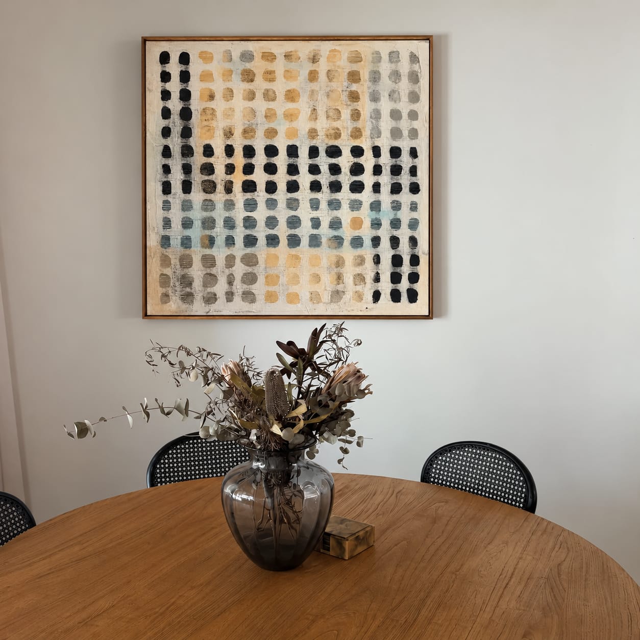Customer photo review of Pebble Grid Wall Art