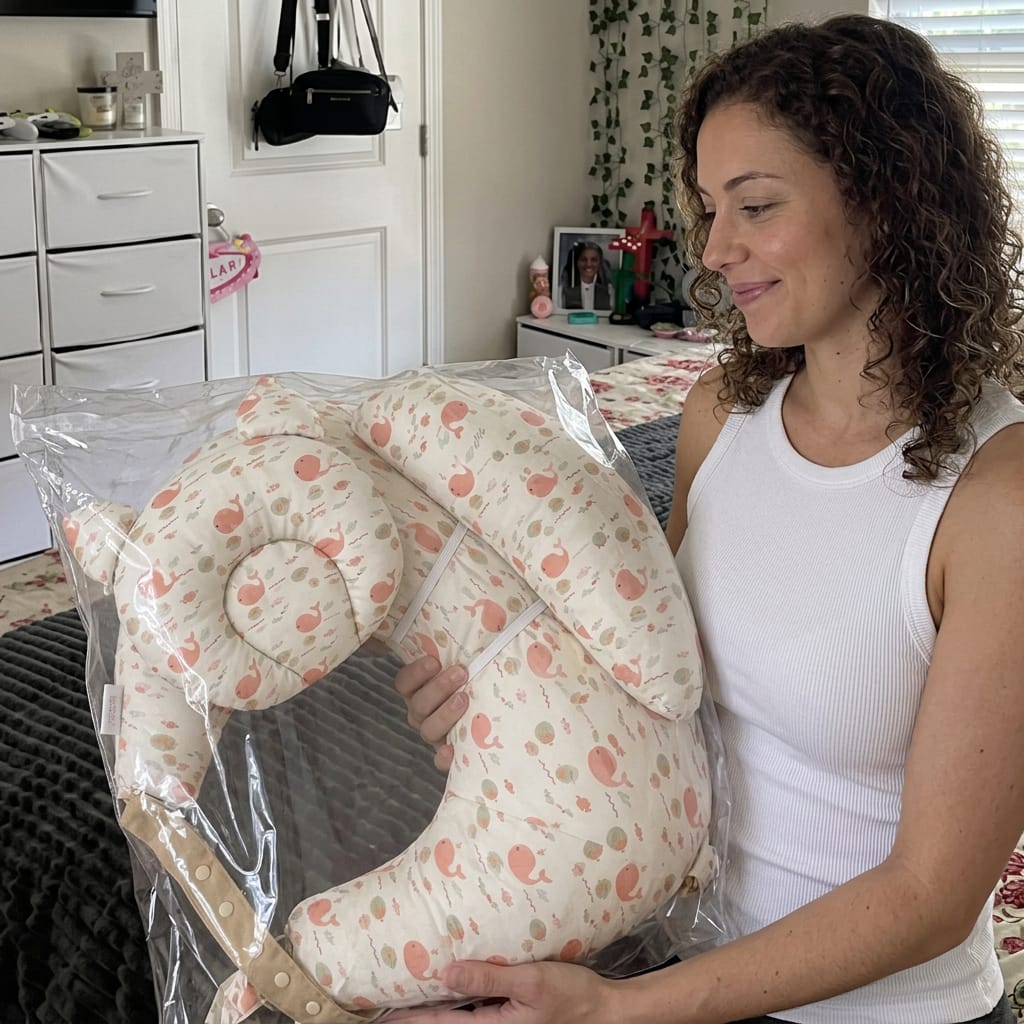 Customer photo review of Almohada CozyHalo Manos Libres