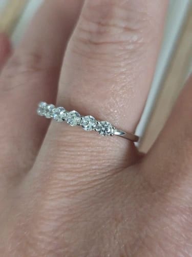 Customer photo review of Brilliant Stackables Silver Ring