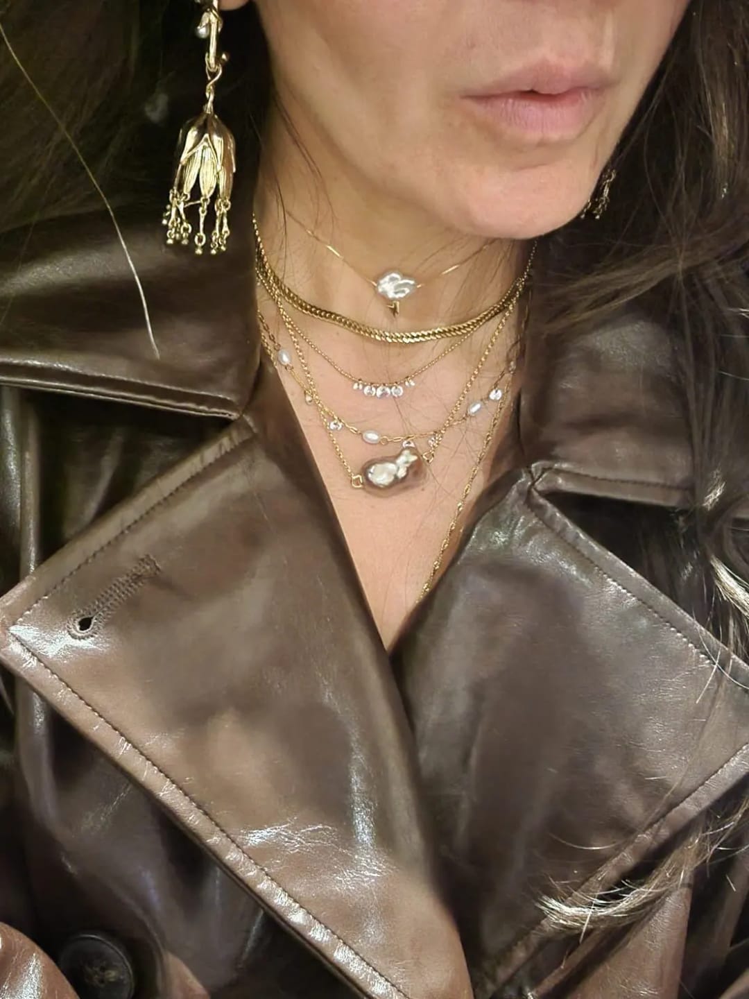 Customer photo review of Ethereal Sparkle Necklace