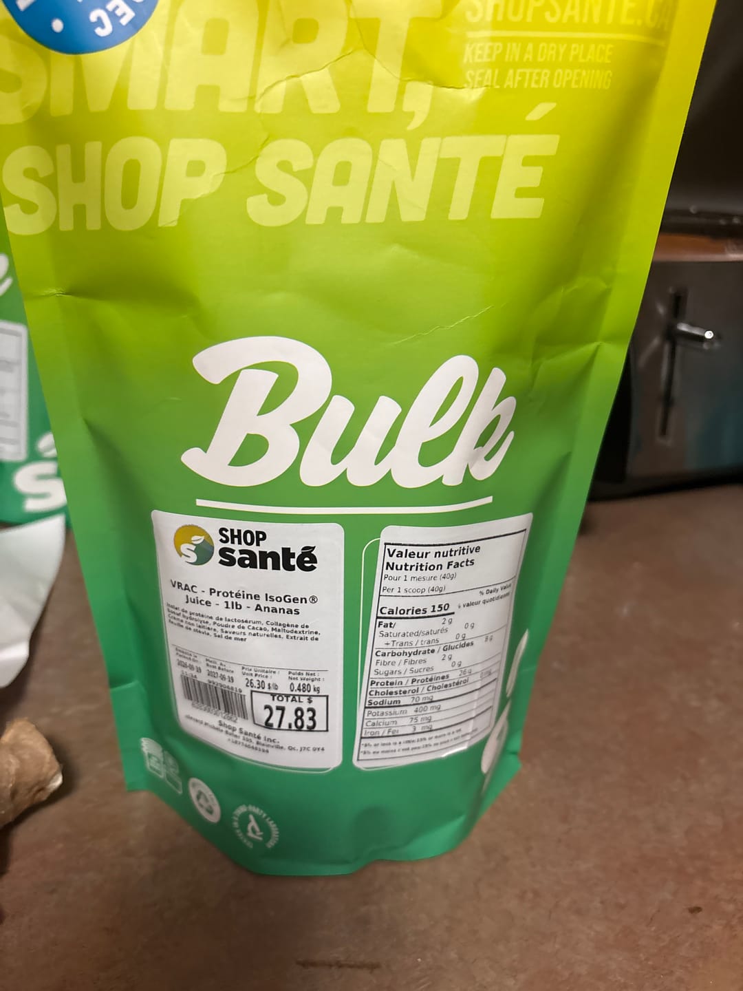 Customer photo review of VRAC - Protéine Isolate - 1lb