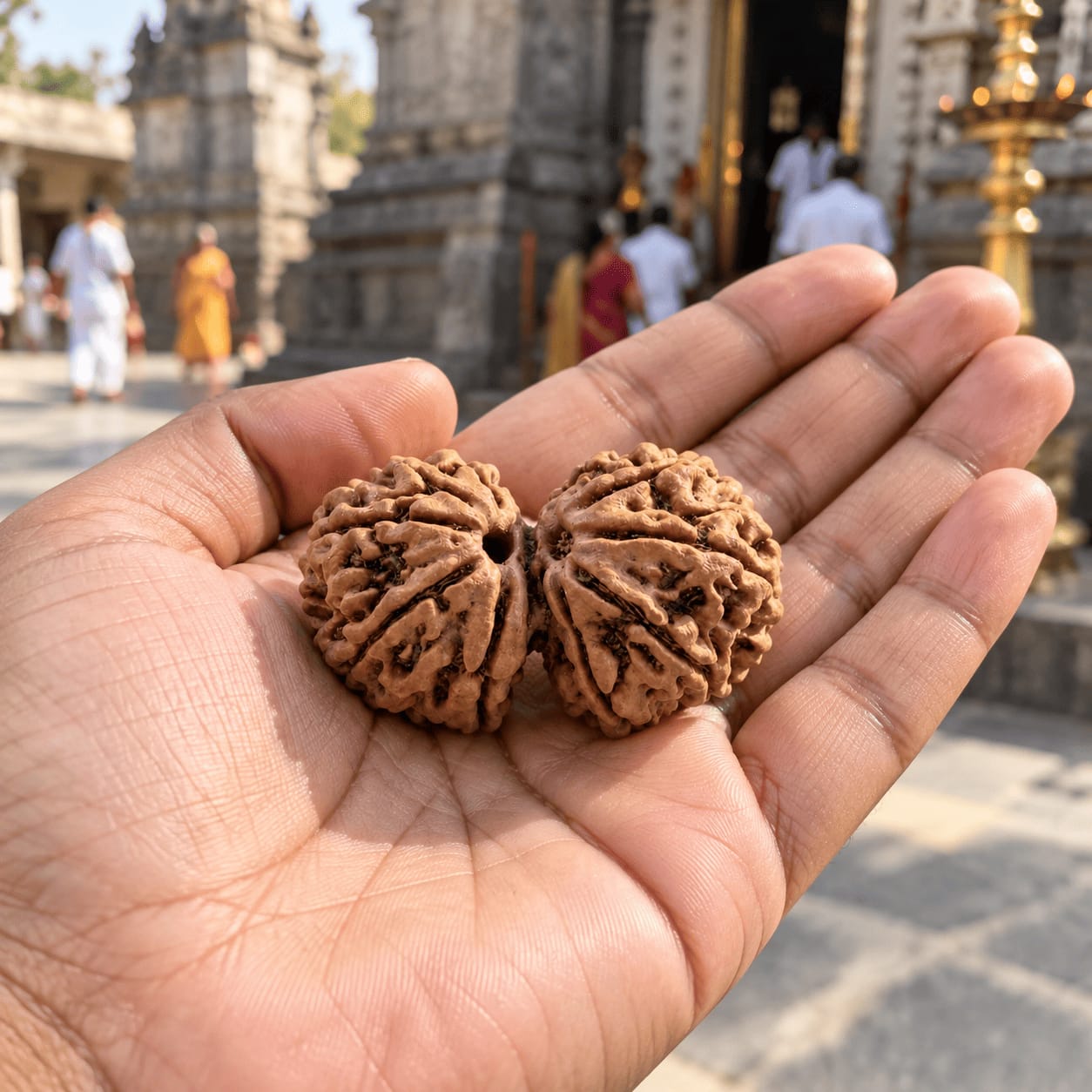 Customer photo review of Gauri Shankar Rudraksha (Nepali)