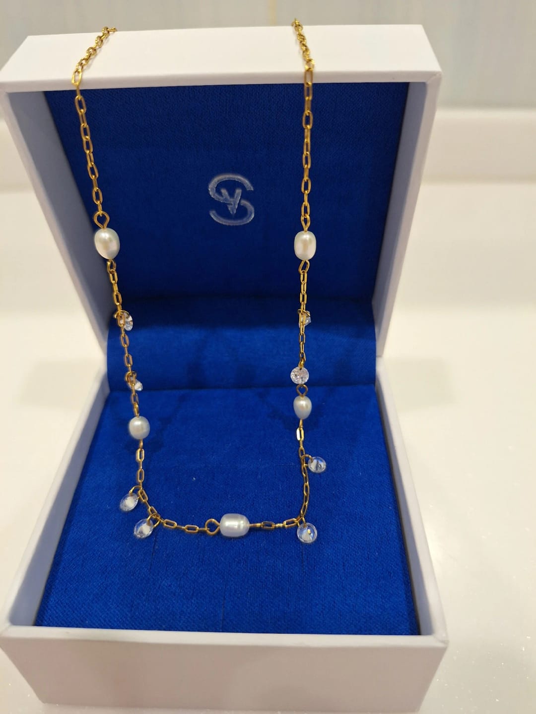 Customer photo review of Ethereal Sparkle Necklace