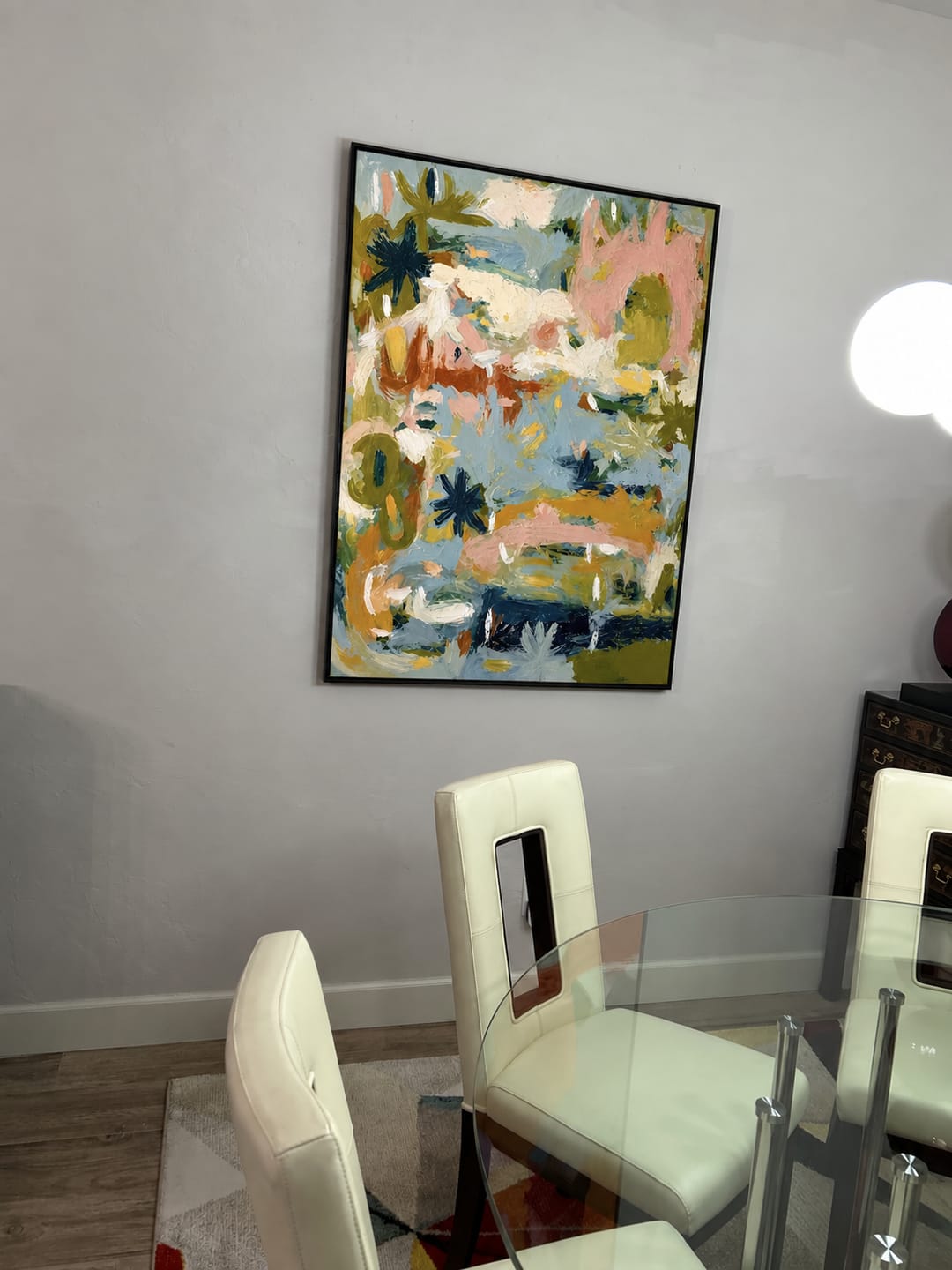 Customer photo review of Pastel Thicket Abstract Wall Art