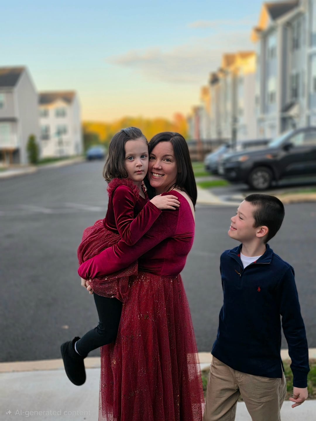 Customer photo review of Velour Ballerina Dress (Women) - Red Velvet