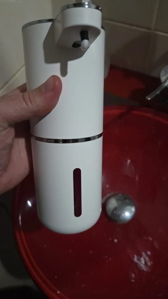 Customer photo review of Liquid Foma Soap Dispenser - Turn Your Everyday Handwashing Into a Smarter Experience