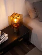 Customer photo review of Glass Table Lamp