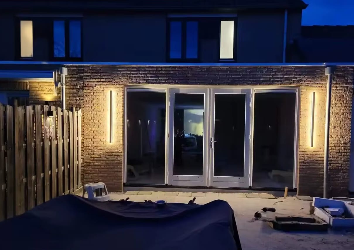Customer photo review of Long Outdoor Linear LED Wall Light