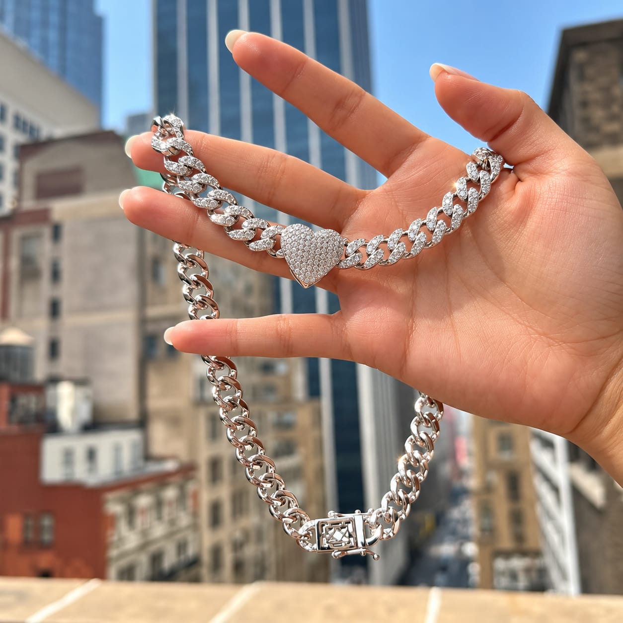 Customer photo review of AMORE NECKLACE & BRACELET SET
