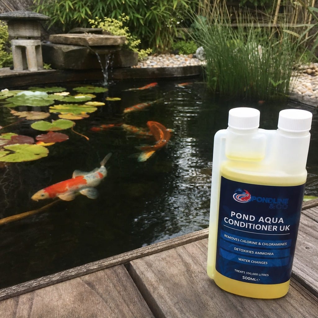 Customer photo review of Pond Aqua Conditioner UK | Removes Chlorine & Chloramines | Detoxifies Ammonia | Water Changes