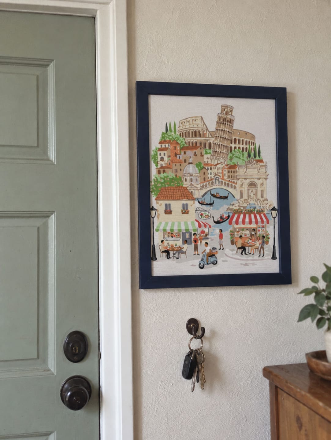 Customer photo review of Coffret Peinture par numéros - La Dolce Vita Italienne