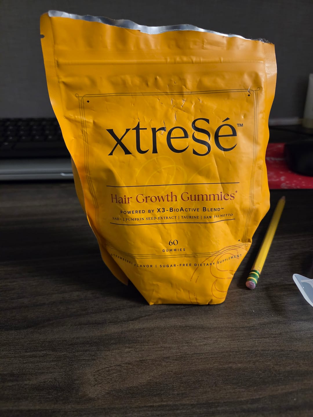 Customer photo review of Xtressé™ Nutrient Hair Growth Gummies - 60 Gummies