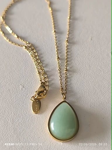 Customer photo review of Gemstone Serenity Necklace
