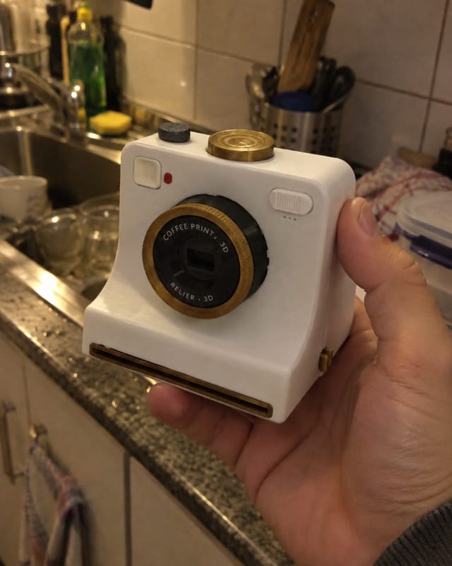 Customer photo review of LatteSnap Coffee Art Maker