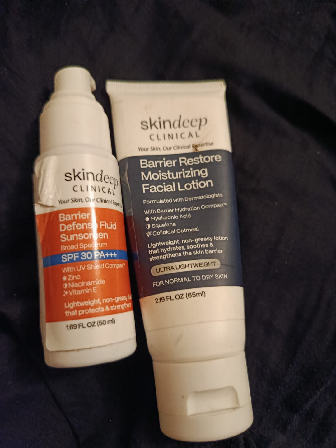 Customer photo review of Barrier Reset Bundle — For Damaged Skin