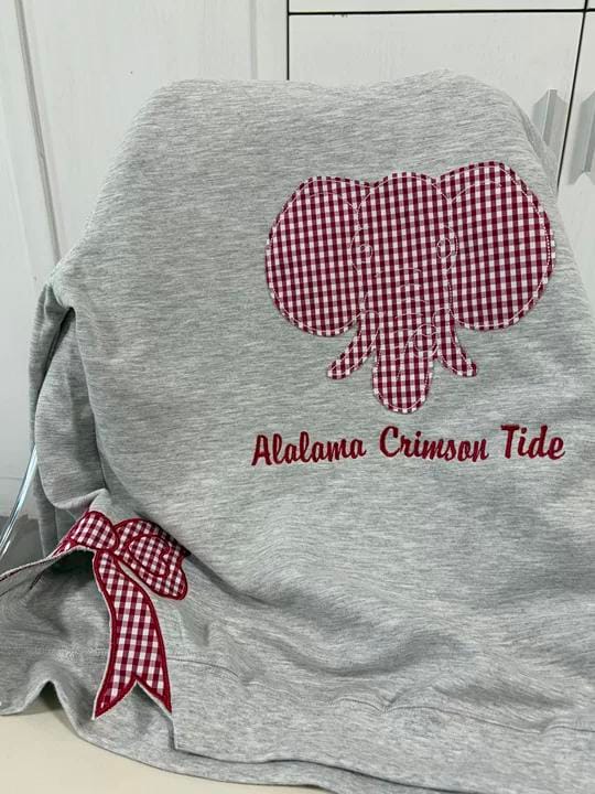 Customer photo review of Custom Tennessee Volunteers Women’s Team Spirit Sweatshirt – Applique Embroidered Side Bow Pullover