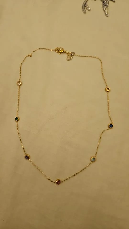 Customer photo review of Prism Blossom Necklace