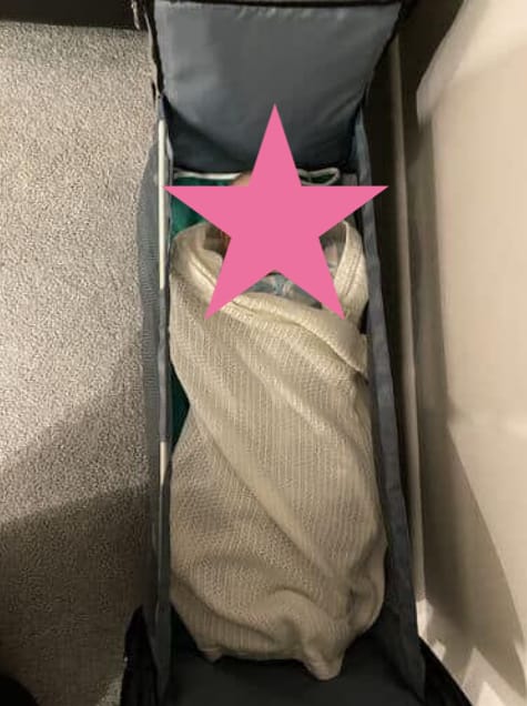 Customer photo review of PilleKuckó™ - a fekvőhellyé nyitható pelenkázótáska