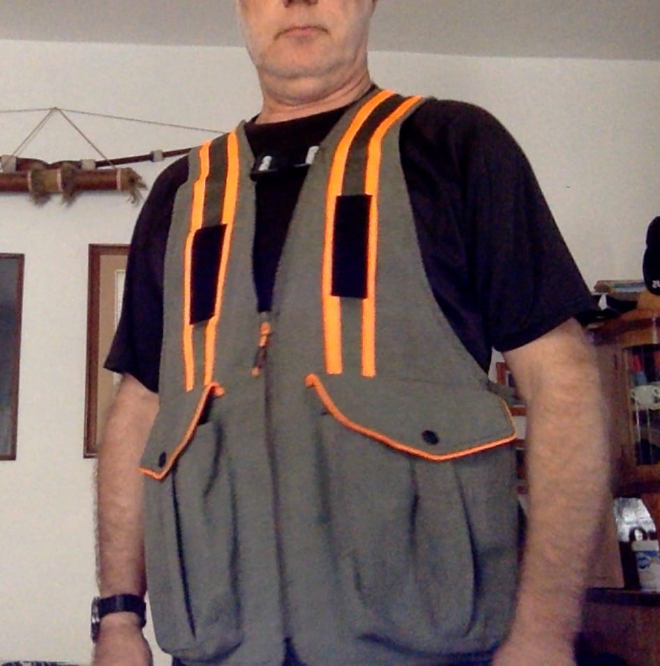 Customer photo review of Trisacca da Caccia Masseria MV01 Verde/Arancio Fluo