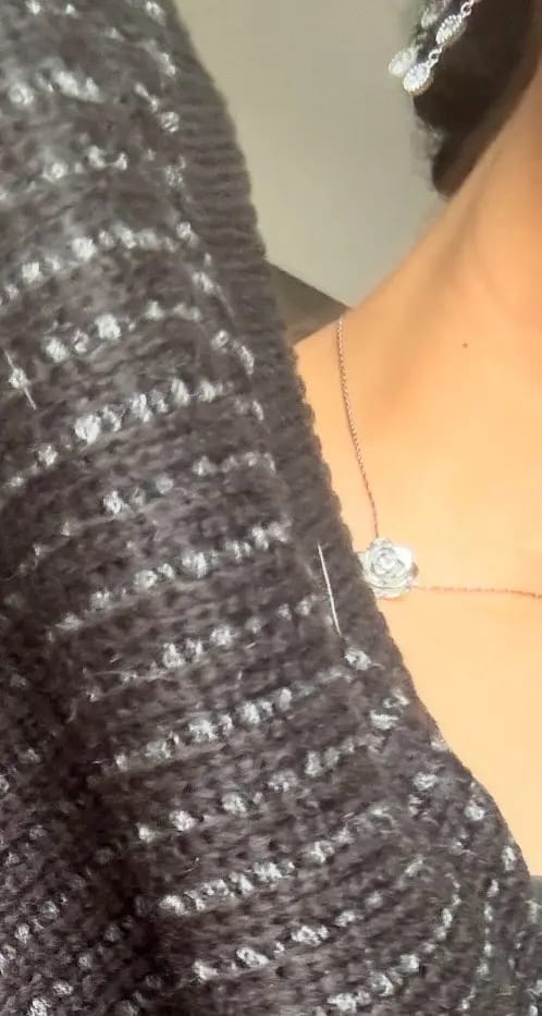 Customer photo review of Floral Radiance Necklace
