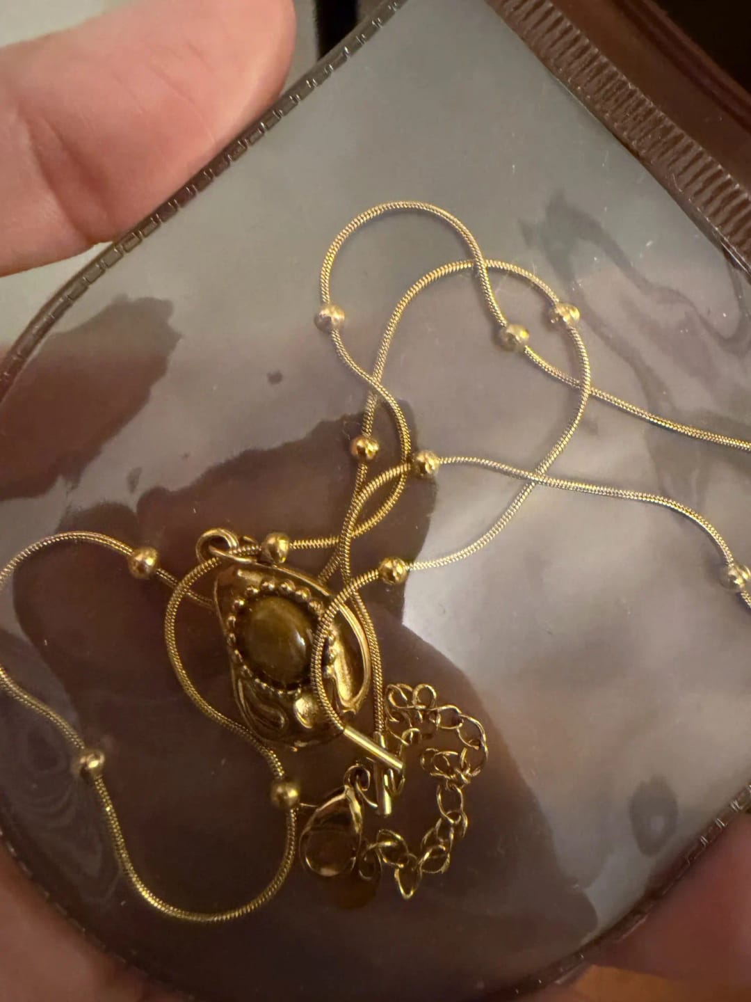 Customer photo review of Golden Roar Necklace