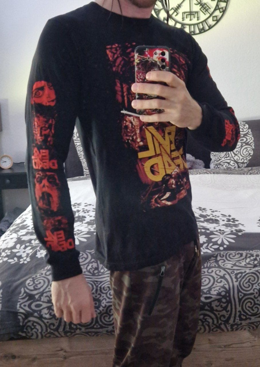 Customer photo review of EVIL DEAD 2013: FEAST ON YOUR SOUL - LONG SLEEVE SHIRT