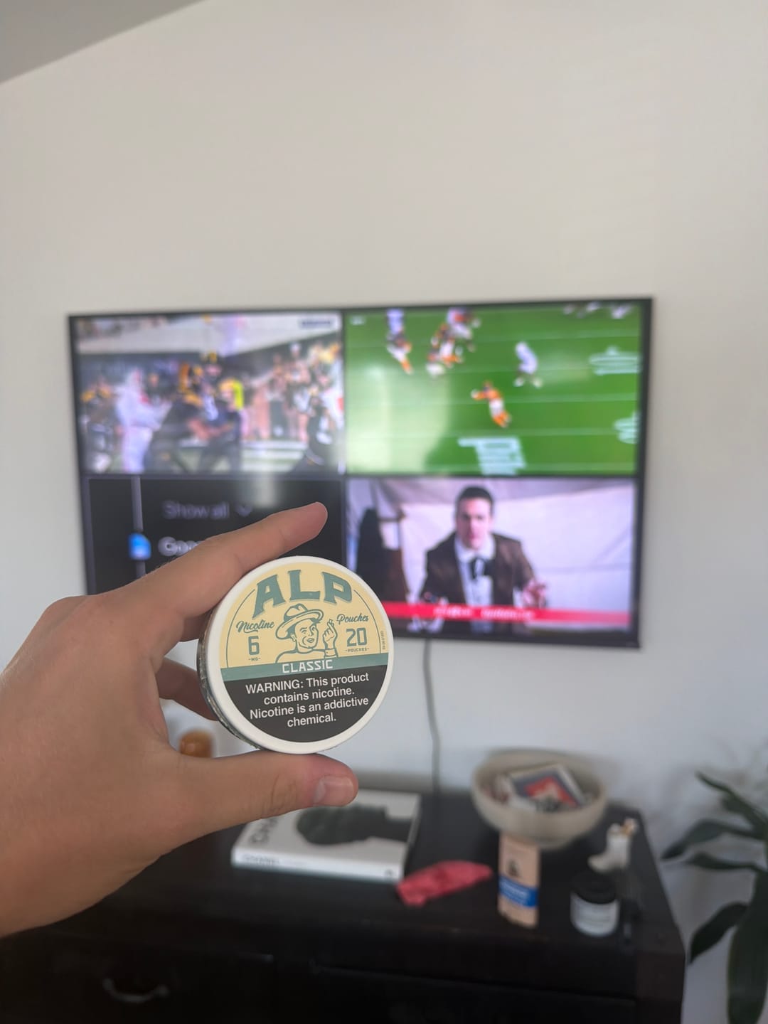 Customer photo review of Classic Nicotine Pouches