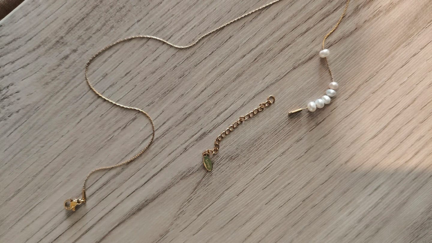 Customer photo review of Chic Loom Natural Pearl Necklace