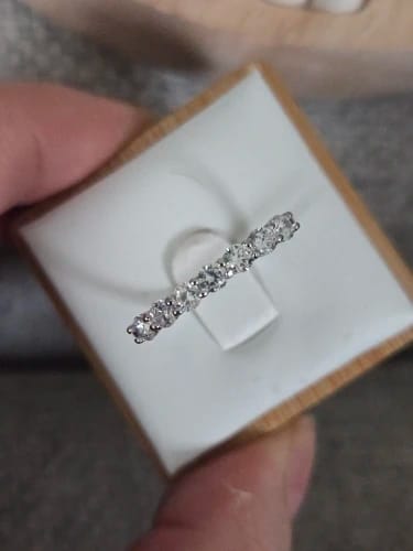 Customer photo review of Brilliant Stackables Silver Ring