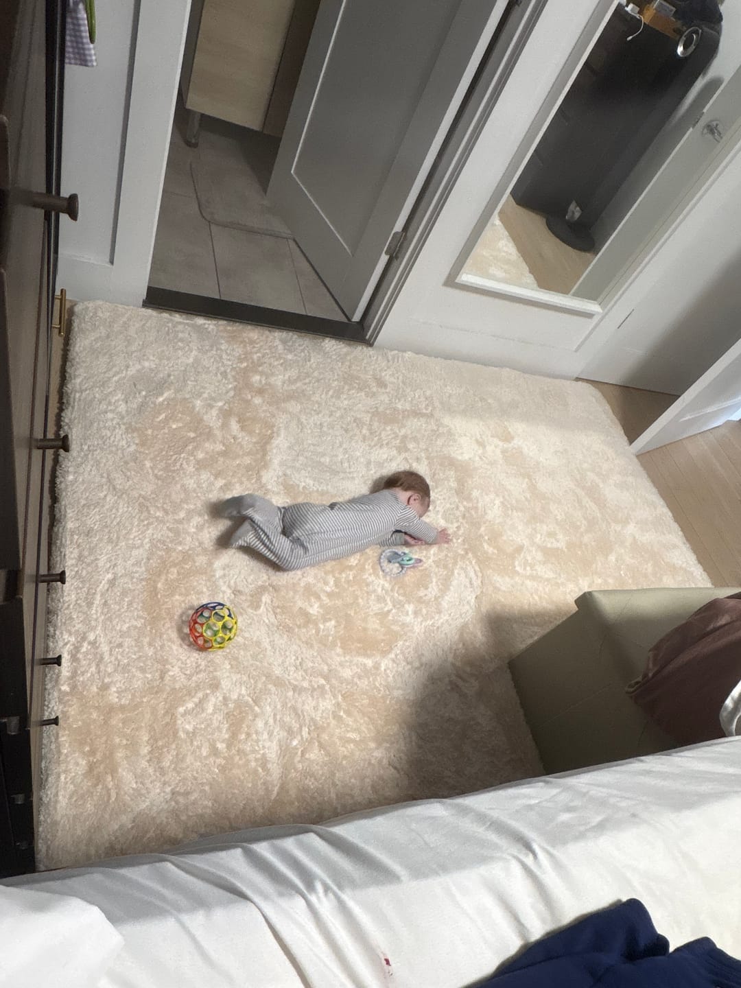 Customer photo review of Shaggy Relax Mat - 1.4" Thick Foam Base