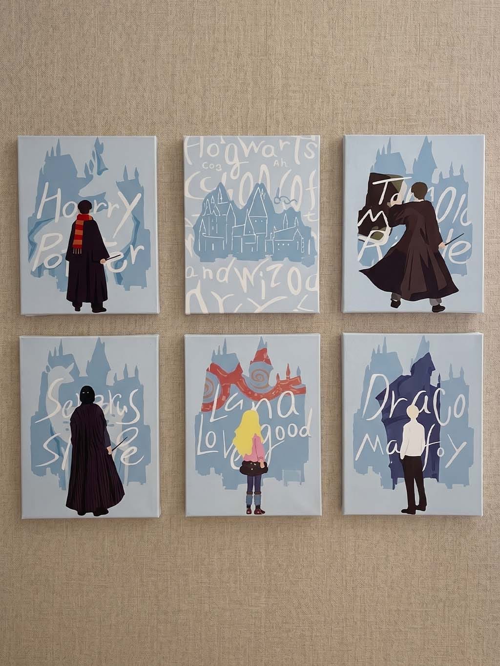 Customer photo review of Mini Peinture par numéros 15x20cm (6 pièces) - Harry Potter - Regard vers l’Avenir