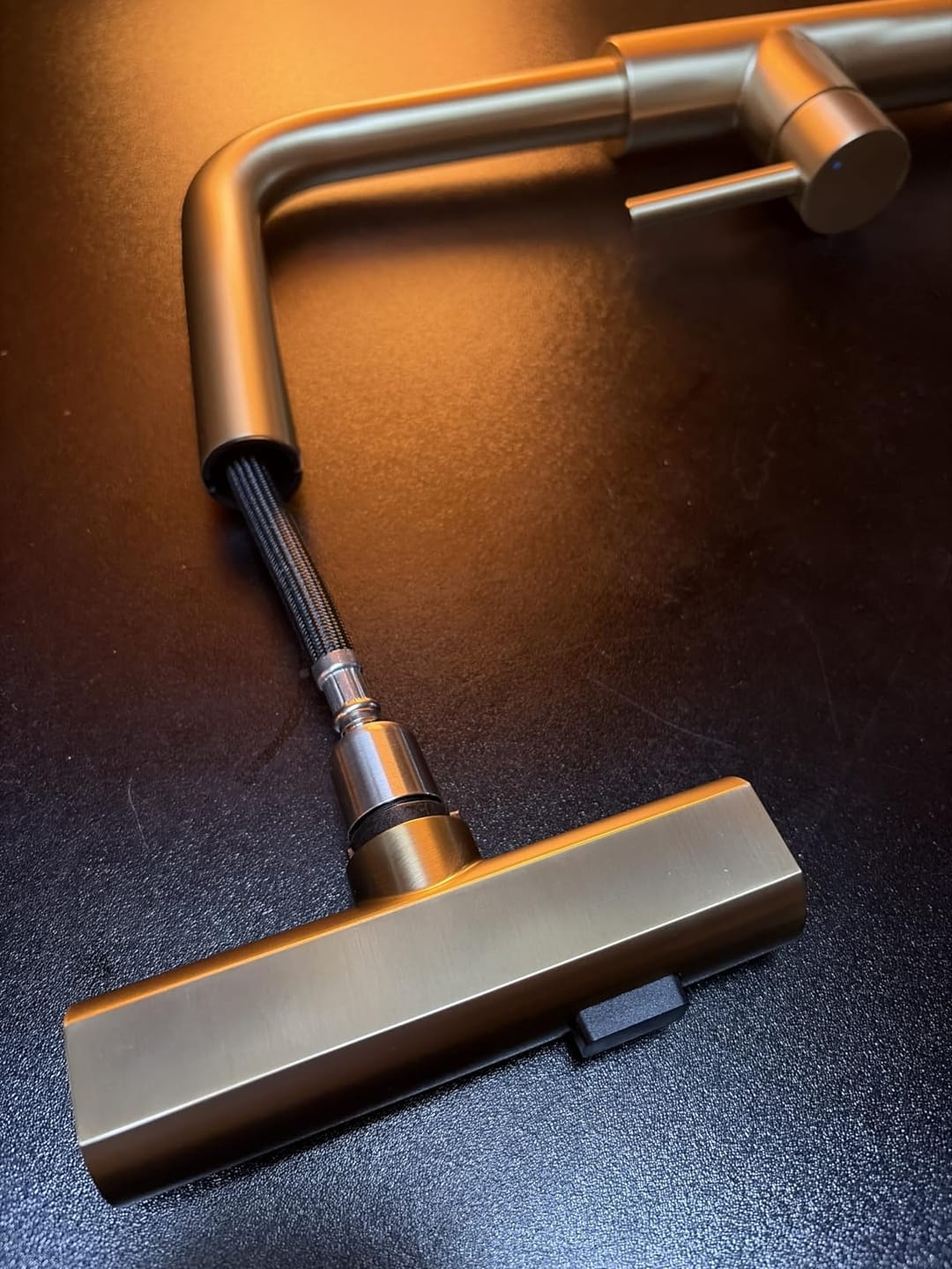 Customer photo review of Orebro - Single Handle Pull-Out Kitchen Faucet with Waterfall Sprayer