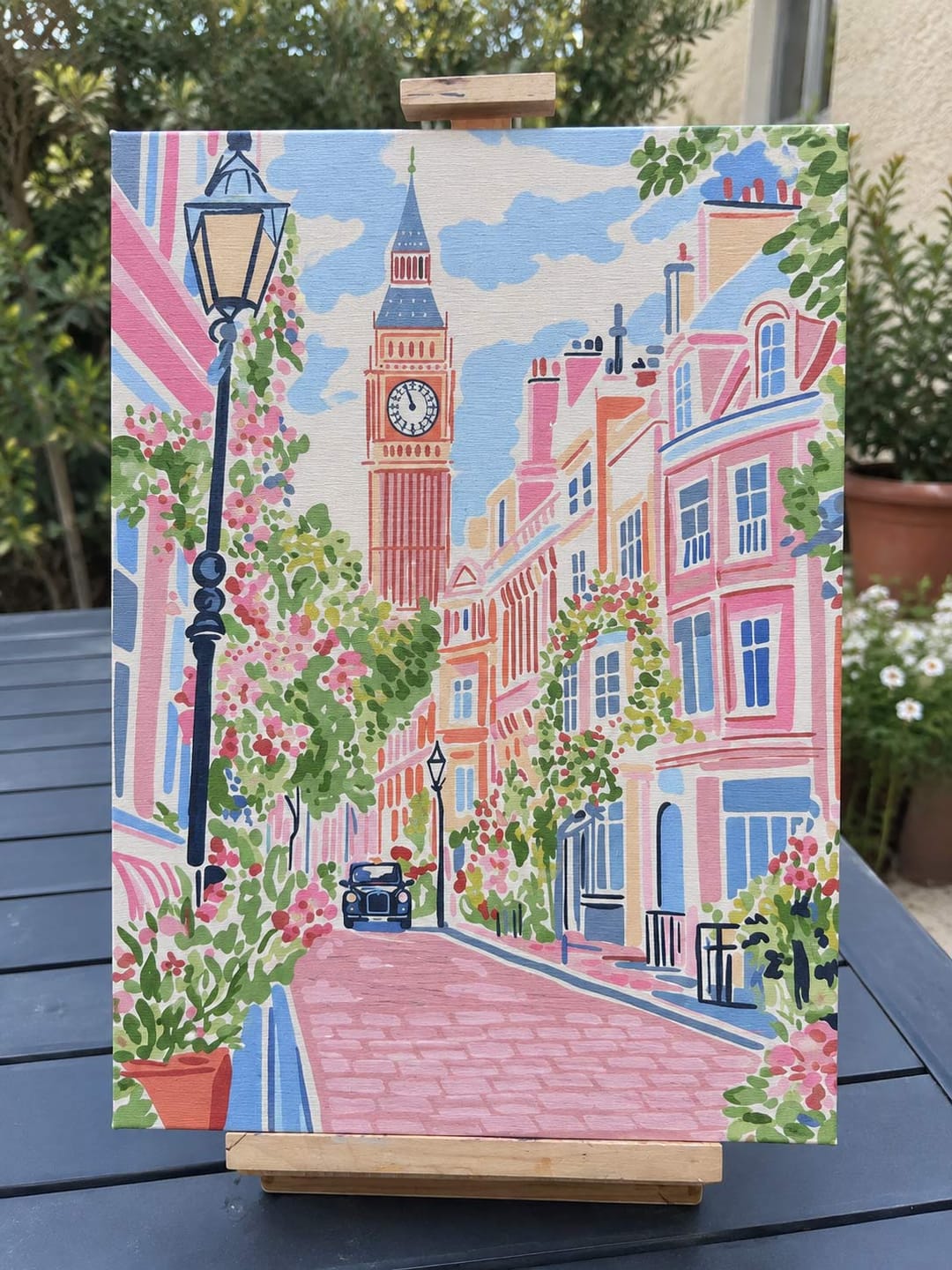 Customer photo review of Coffret Peinture par numéros - Pastel de Londres